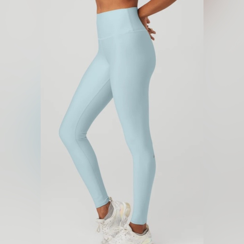 Alo Yoga Airbrush Winter Warm High-Waist Blue Legging L - Picture 7 of 7